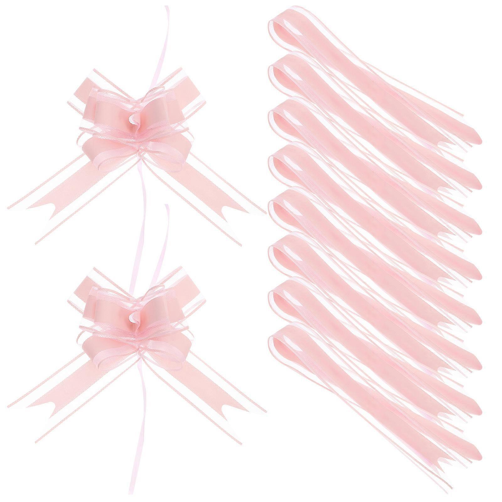 10Pcs Pull Bows for Wedding Decoration Easy to Use Elegant Ambiance Enhancer