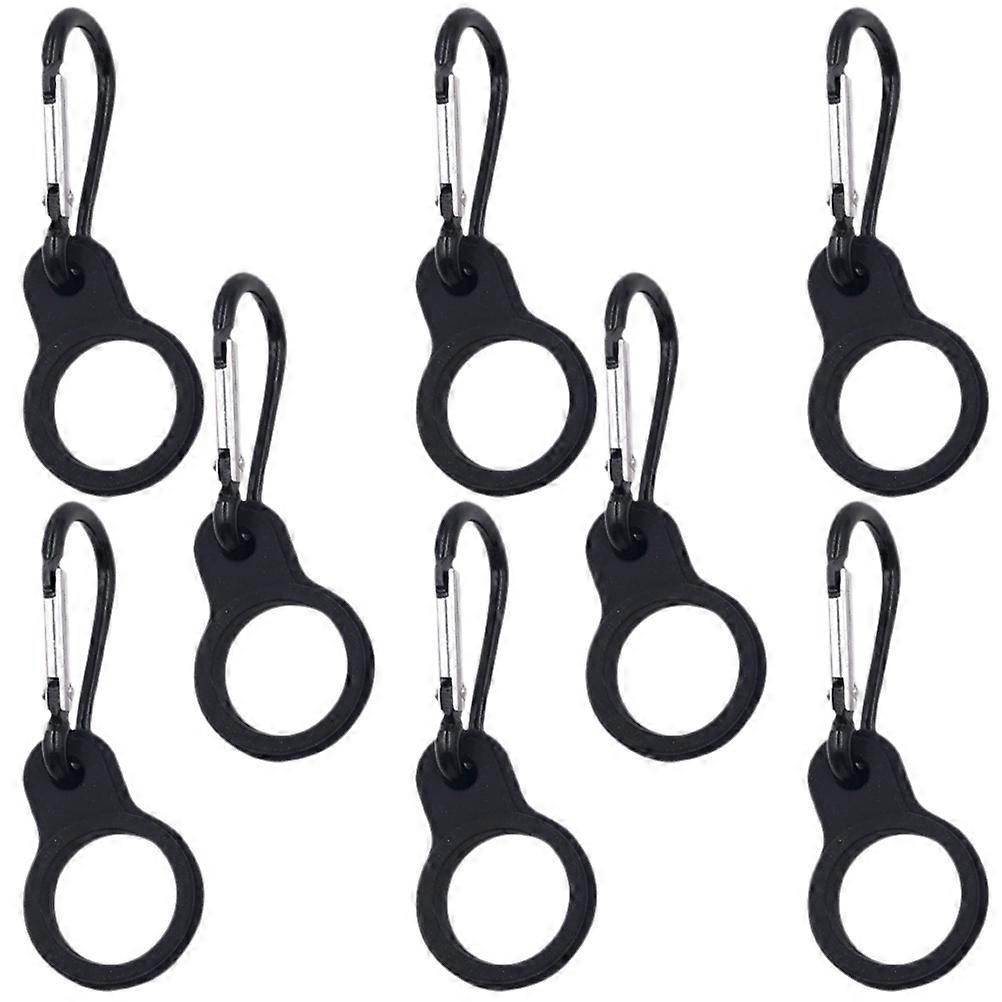 Durable Hanging Sports Bottle Holder Clips 8pcs Elastic Space Saving Bottle Ring for Outdoor Activities Storage