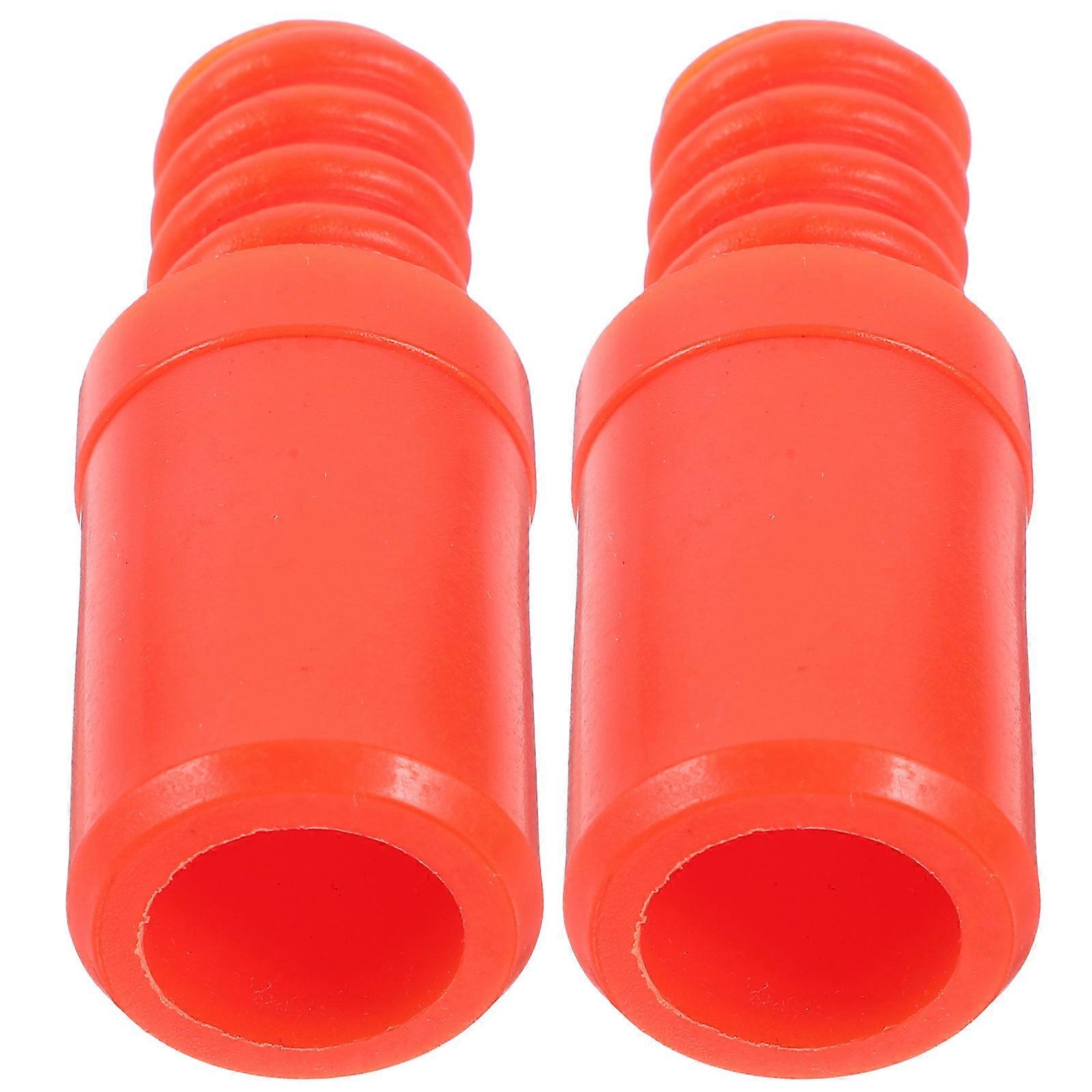 Plastic Threaded Handle Tip Household Users Durable Cylindrical 2Pcs