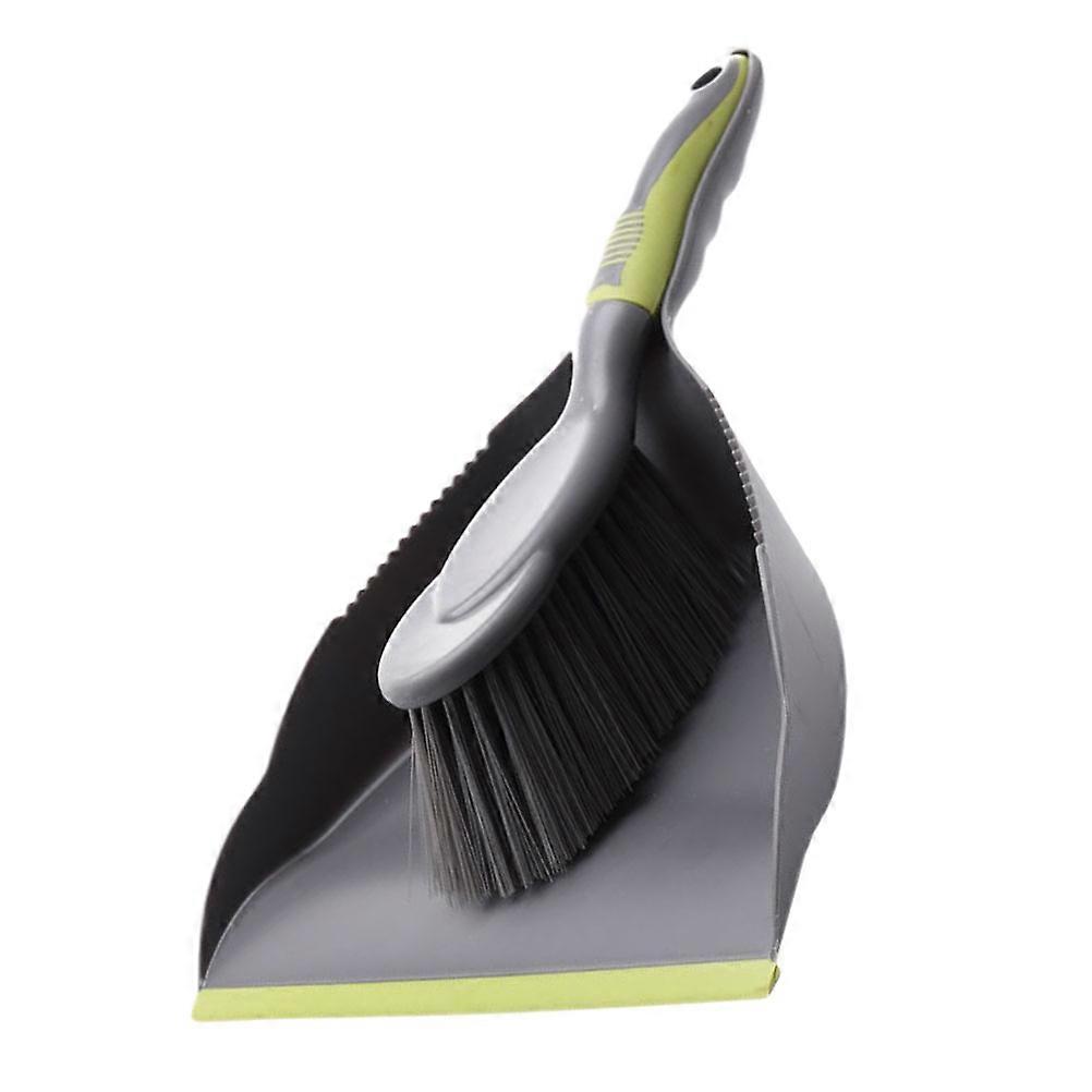 Green Keyboard Brush and Dustpan Set for Easy Cleaning of Desktops and Cabinets PP Material