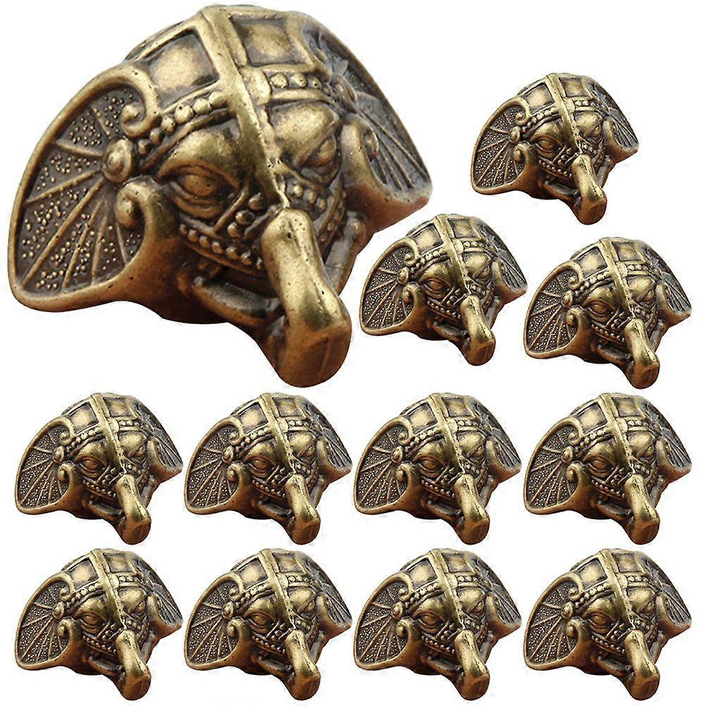 12ピースジュエリーボックスコーナープロテクターエレファント木製ケースエッジカバーボックスサポート