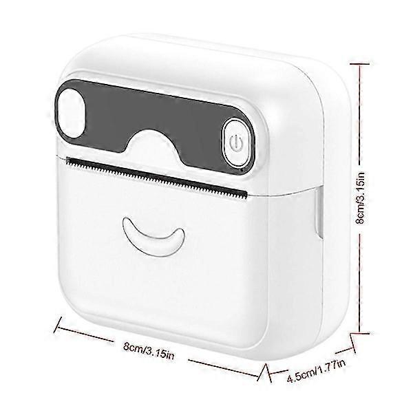 Mini Pocket Printer, Portable Bluetooth Thermal Printer, For Android Or Ios App, Inkless Printer