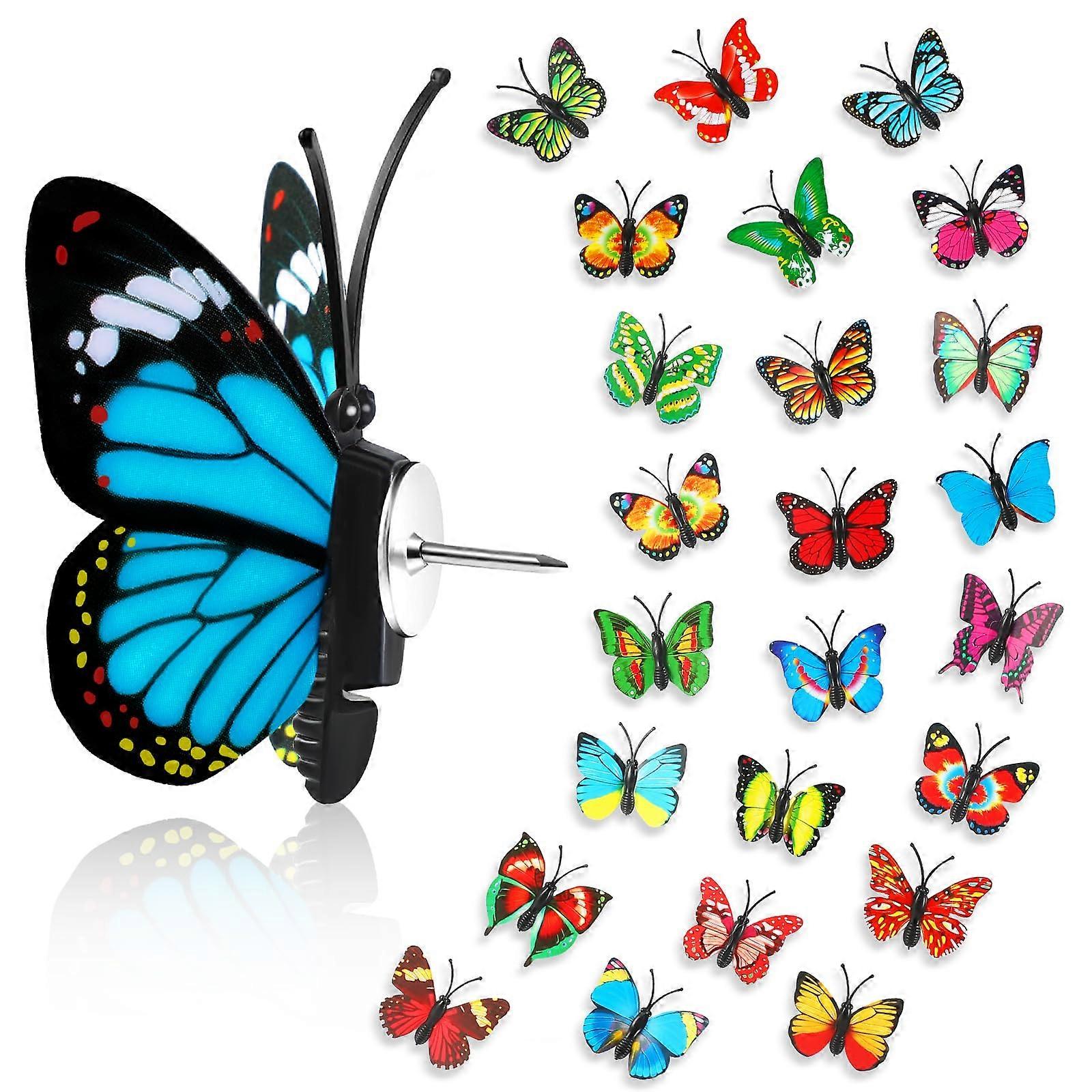 Butterfly push pins, 108 pieces
