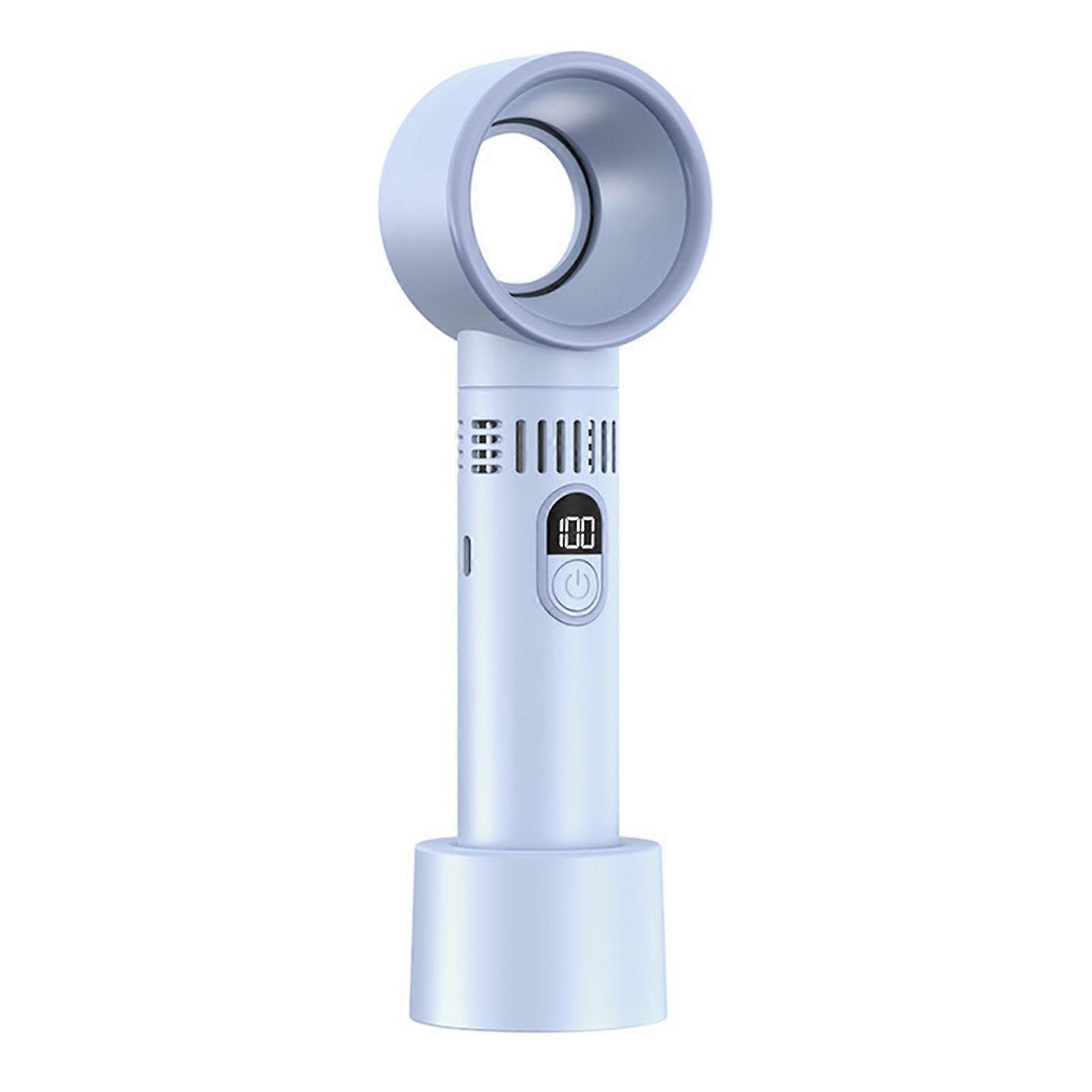 Mini Handheld Fan with LED Display - Portable Rechargeable Fan with 100 Speed Levels for Outdoor and On-the-Go Use