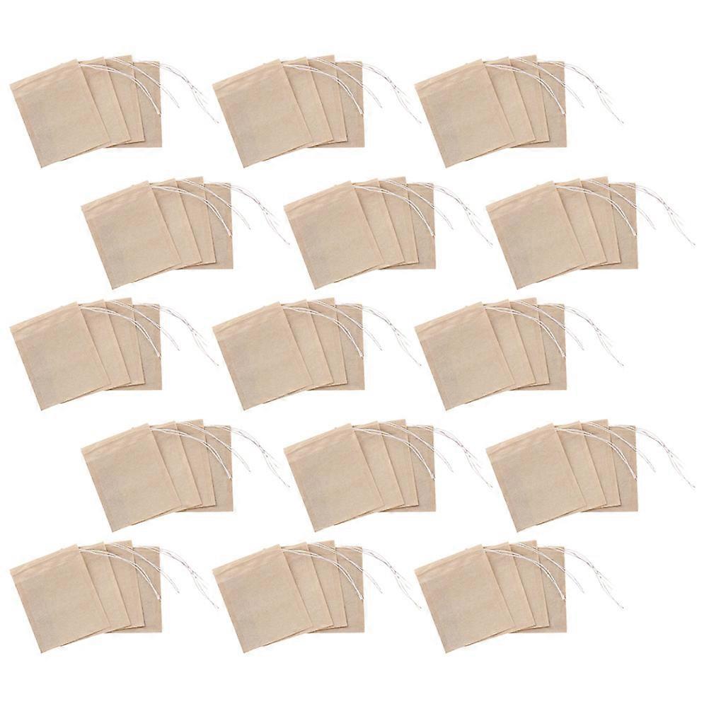 Disposable Tea Infuser Bags Paper Material Rectangular Shape Afternoon Tea Time Brewing Soup Fine Filtration 200Pcs