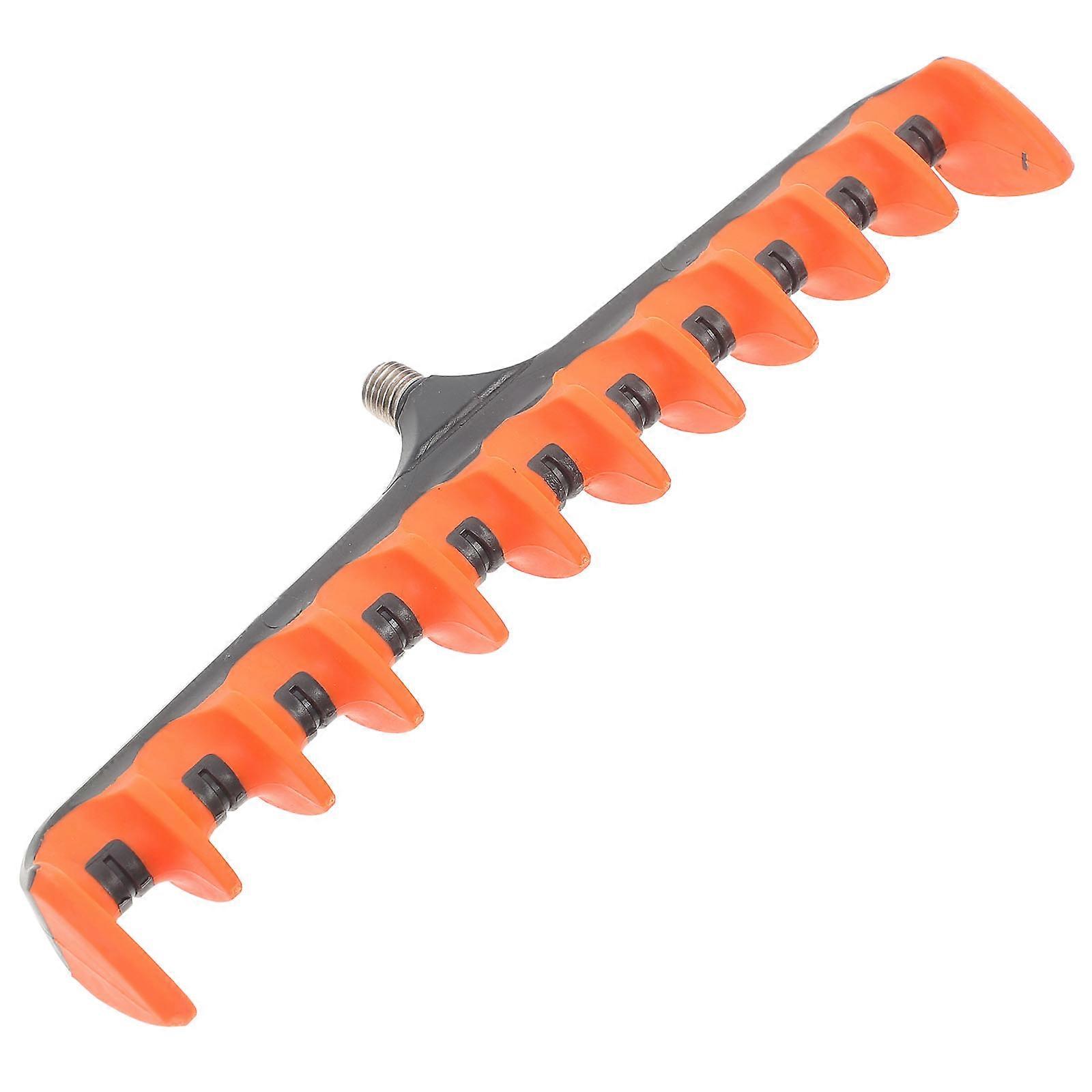 Track-Mounted Fishing Rod Holder Base Prevent Slipping Spiked Fork Design Universal Holder Rack 7.9×2.2×1in 1Pcs