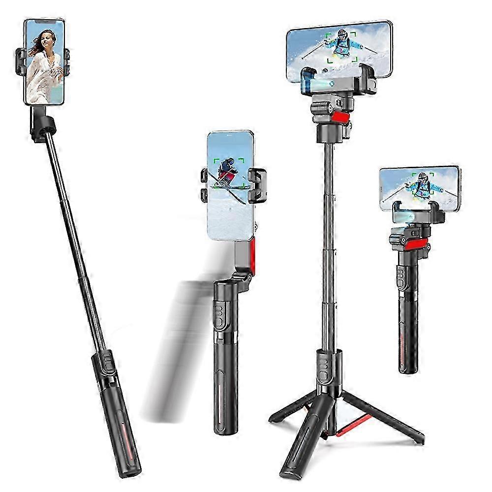 2025 C10 Handheld Stabilisator Gimbal Smartphones AI Face Tracking Vlog Live Streaming Selfie Stick - Schwarz
