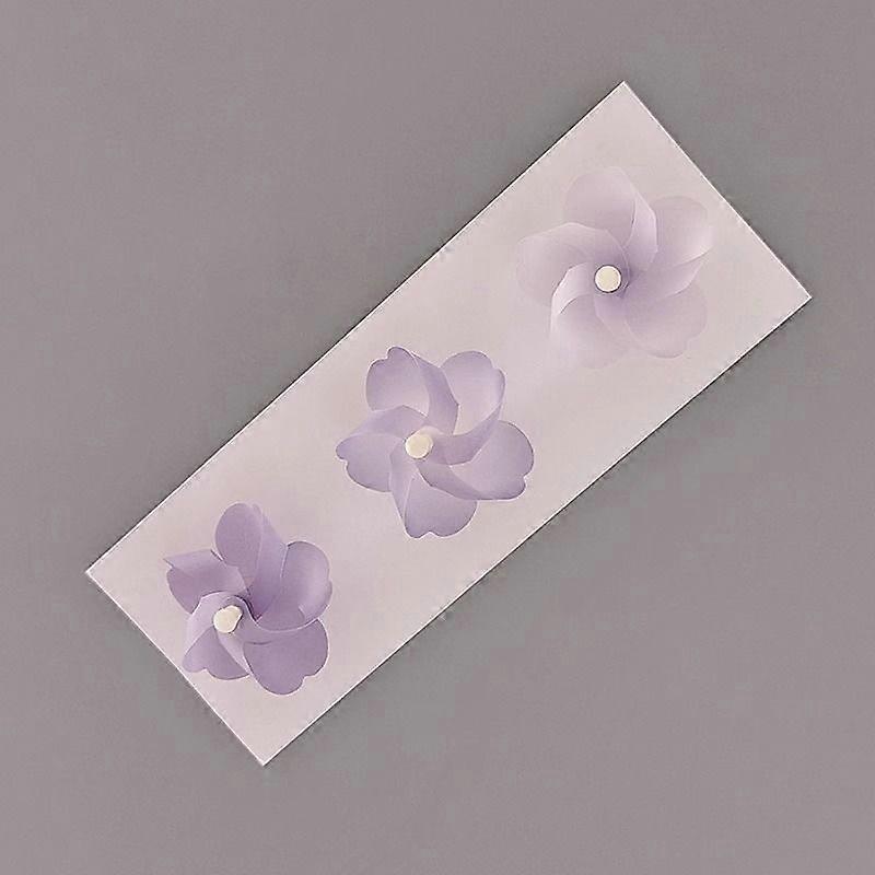 3pcs自転車風車の装飾:ロードバイクとマウンテンバイク用の磁気マウント付き取り外し可能なプラスチックバイクハンドルバー風車飾り