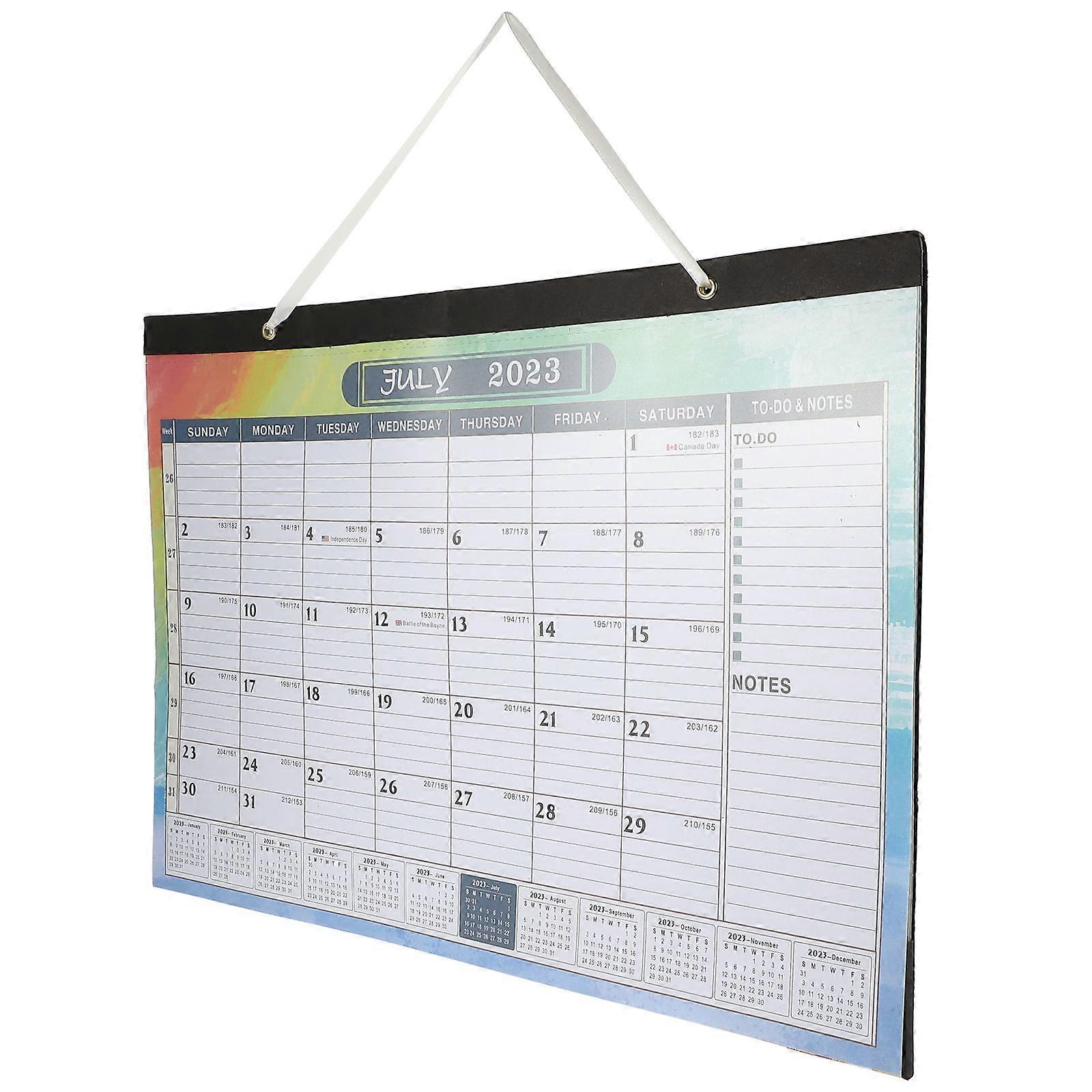 Multi-Function Desk Calendar For Everyday Use With Thick Paper Material In Fresh Style 43.5x31cm 1Set