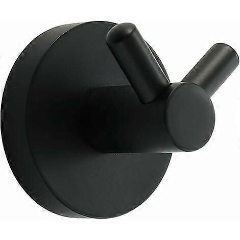 Black Wall Hook Stainless Steel Double Round Wall Hook