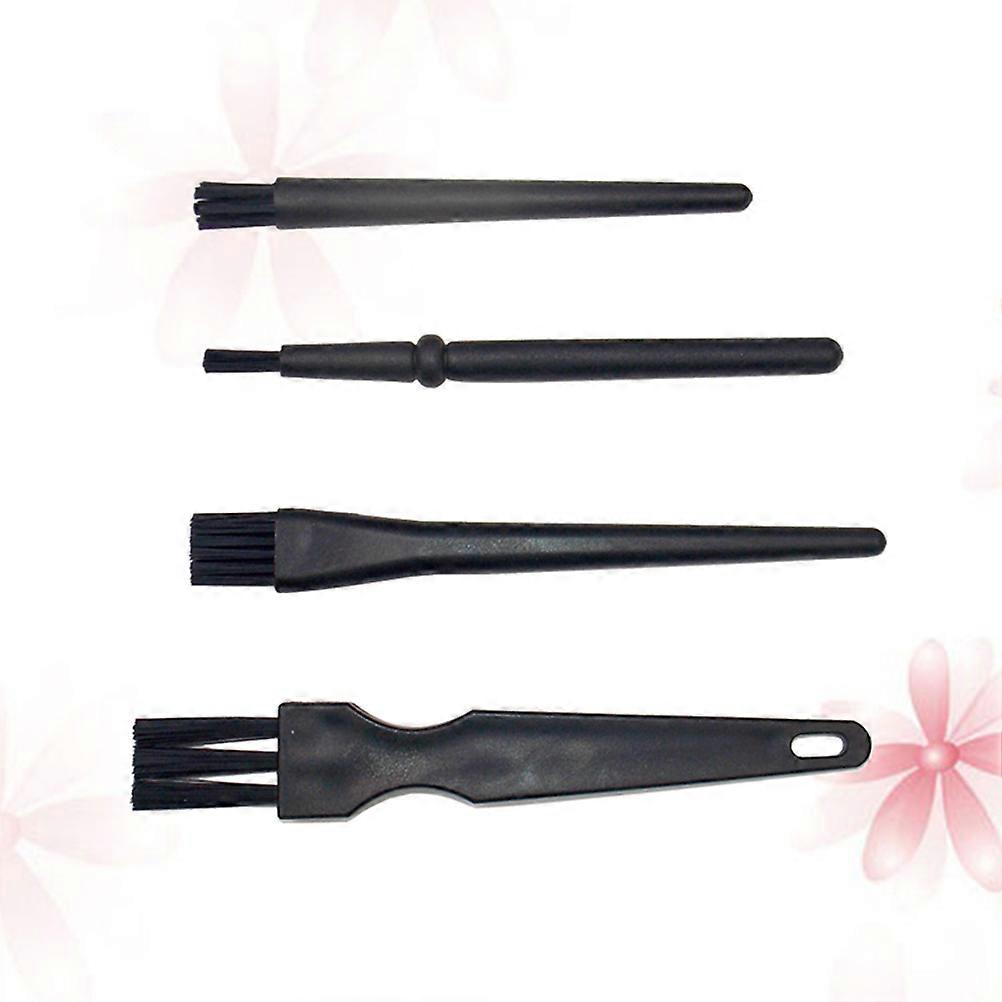 Anti Static Keyboard Brush for Cleaning Computers and Electronics with PE PP Material Black 4pcs Set