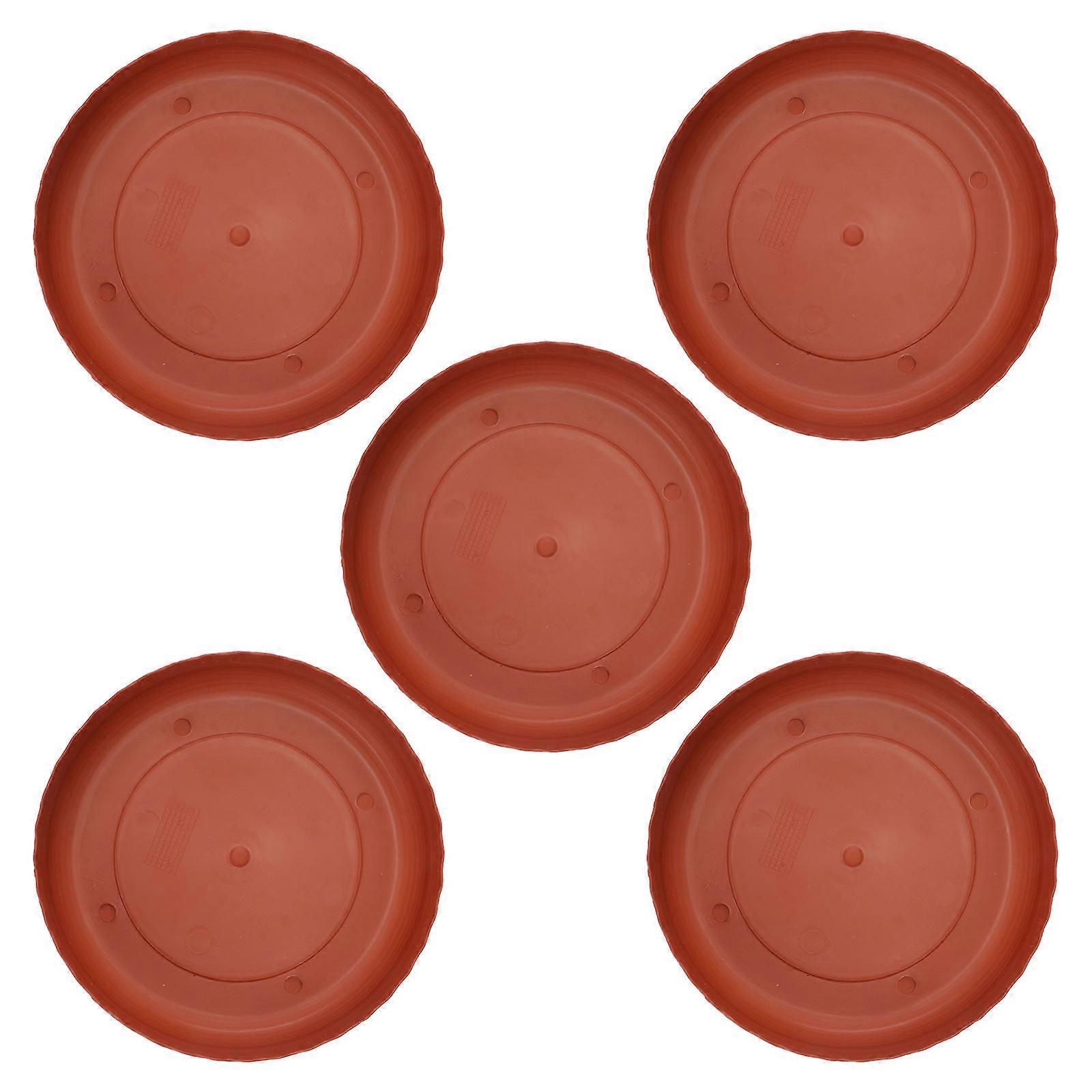 Plant Pots Tray for Succulent Flower Pot with Resin Material Sturdy Durable Chocolate 2 or 3 Gallons
