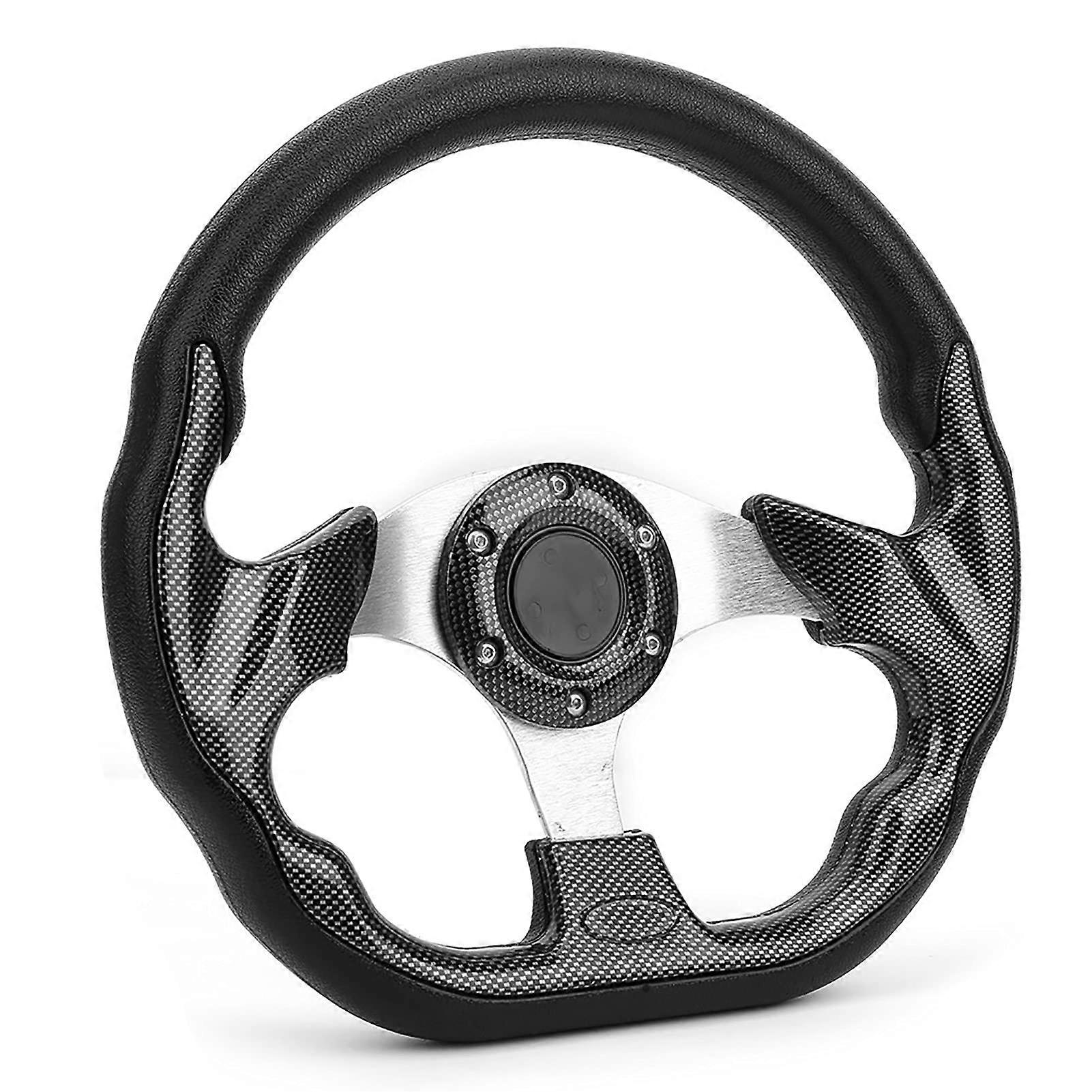 Universal Drifting Steering Wheel with Carbon Fiber Style, Easy Installation, Compatible with Most Cars, Comfortable Use