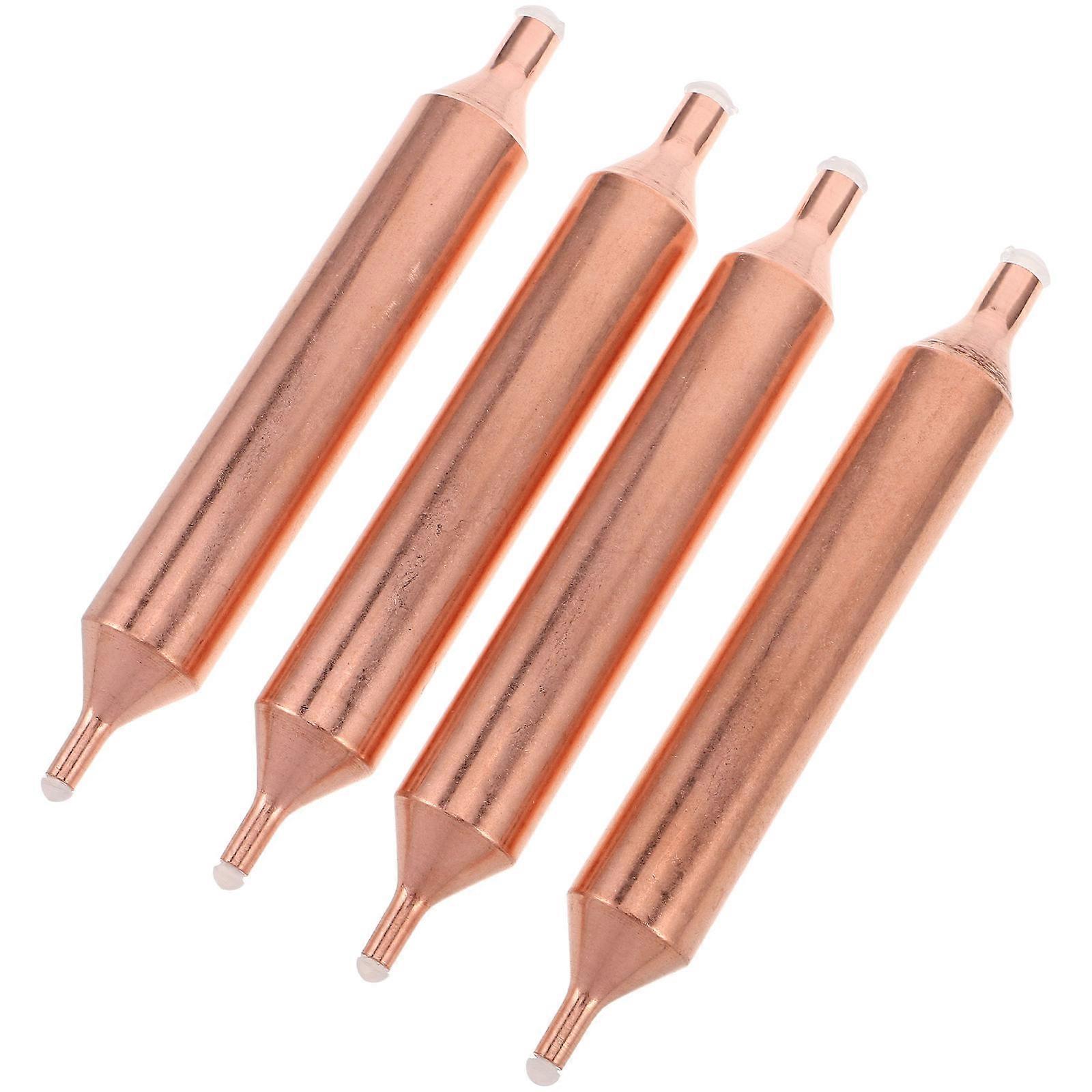 4pcs Refrigerator Dryer Filter Tube Replacement for Single Tube Refrigeration Systems, Compatible with Multiple Fridge Models
