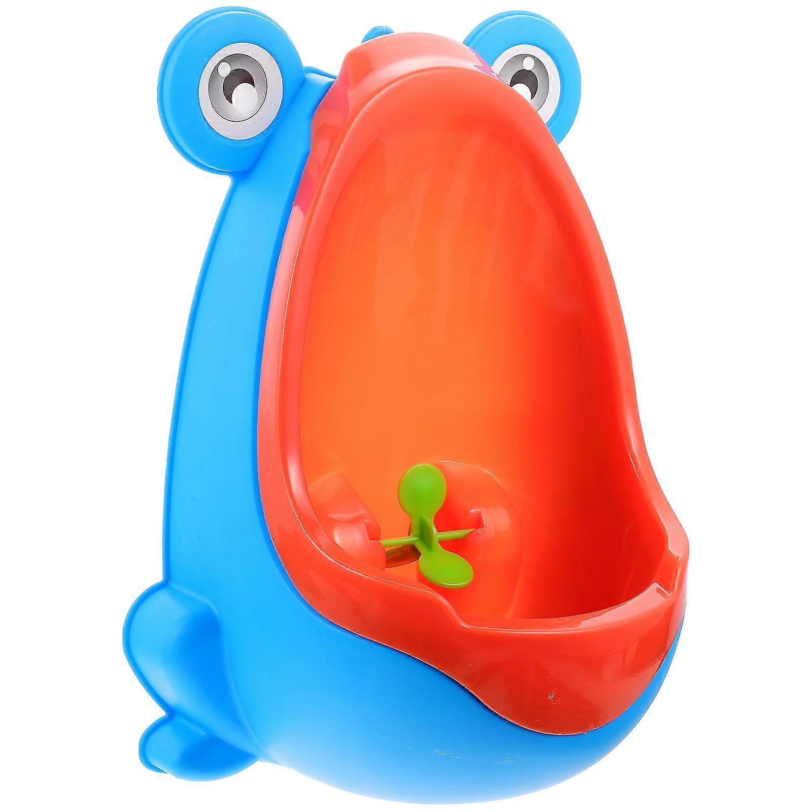 Fun Rotating Cartoon Frog Urinal for Boys – Easy Wall Mounted Potty Training with Aiming Target and Portable Design for Bathroom Accessibility