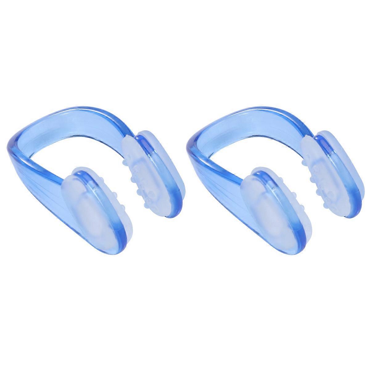 Nose Clip for Swimming Use Padded and Comfortable TPE Material Blue Color Suitable for Adults