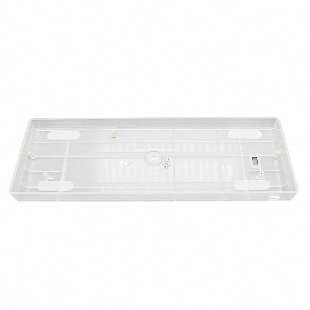 60% Compact Durable Plastic Keyboard for Shell for Case Frame DIY Mechanical Keyboard for Gaming for Poker2 Pok3r Transparent black