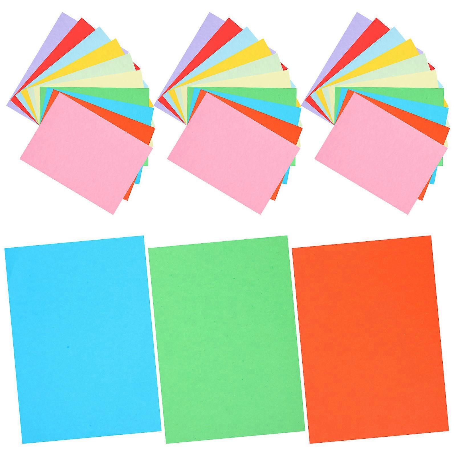 Colored Copy Paper For DIY Projects 3 Packs Assorted Color Smooth Surface Suitable For Students And Teachers