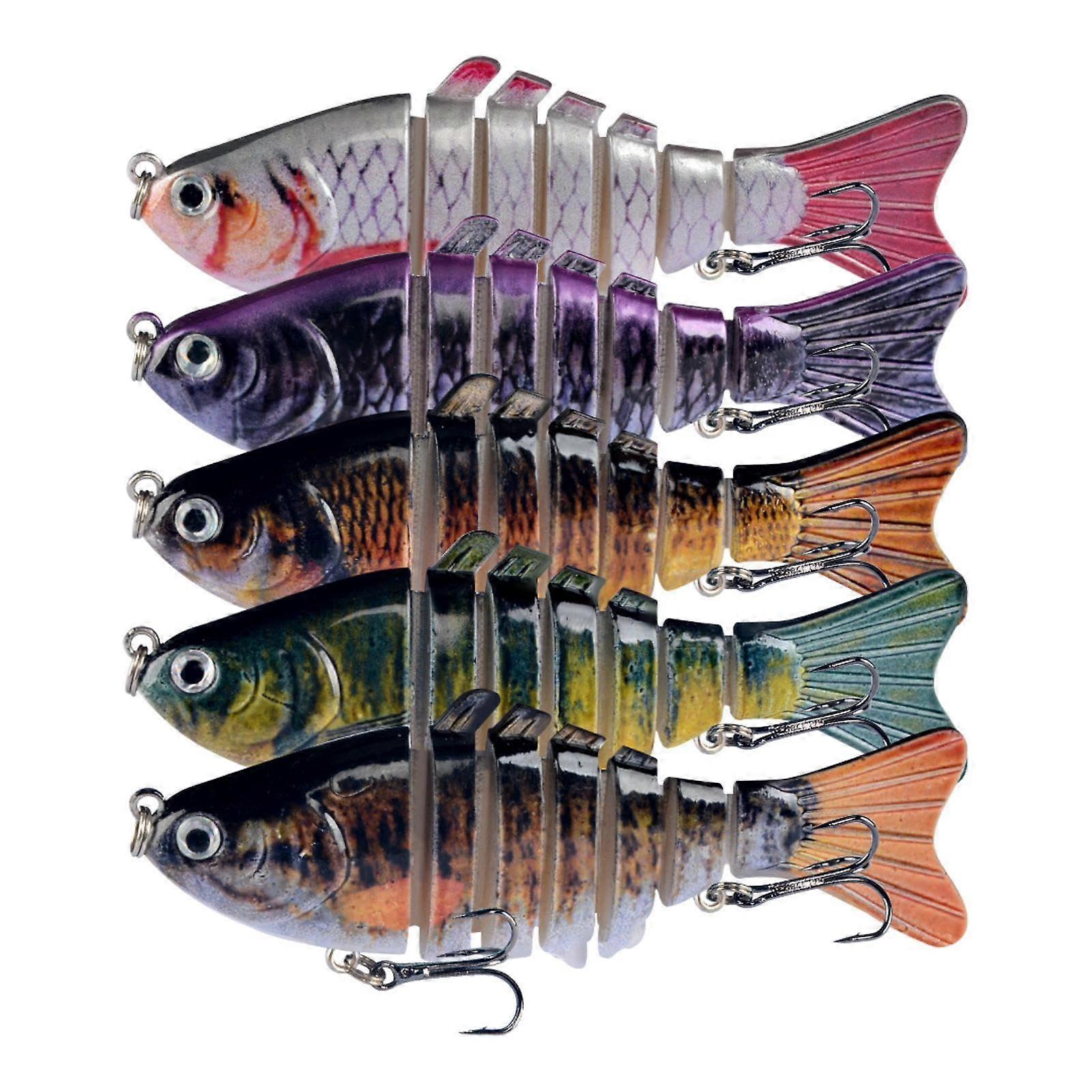 5X Multi Jointed Swimbaits Slow-Sinking Lure For Crappie And Pike Beginner Accessories