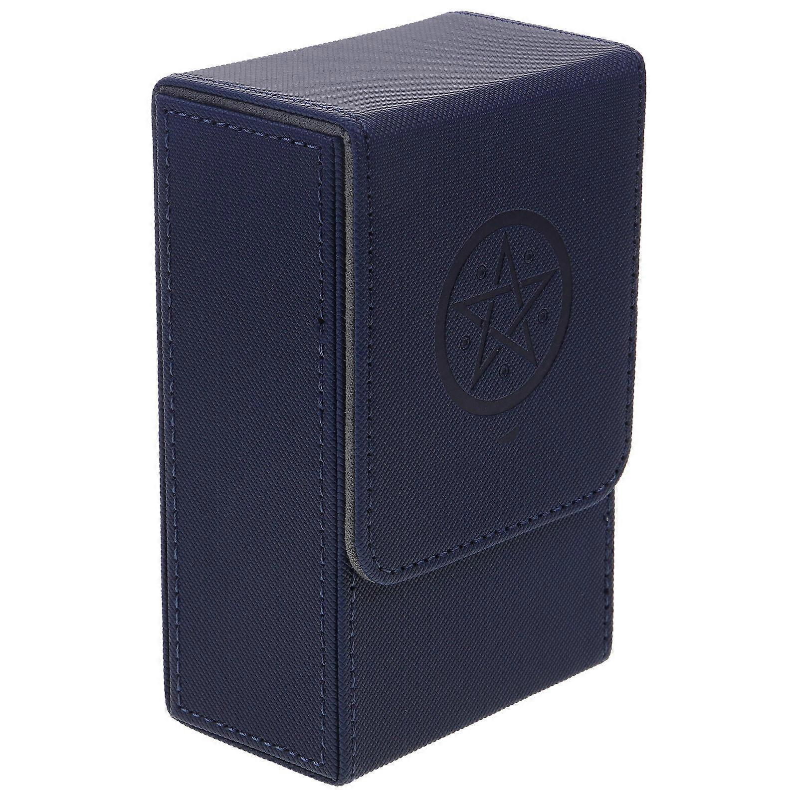 Playing Card Case Tarot Card Box Gaming Cards Home Use Blue 13.50X8.50X5.50CM Anti-Drop 1Pcs