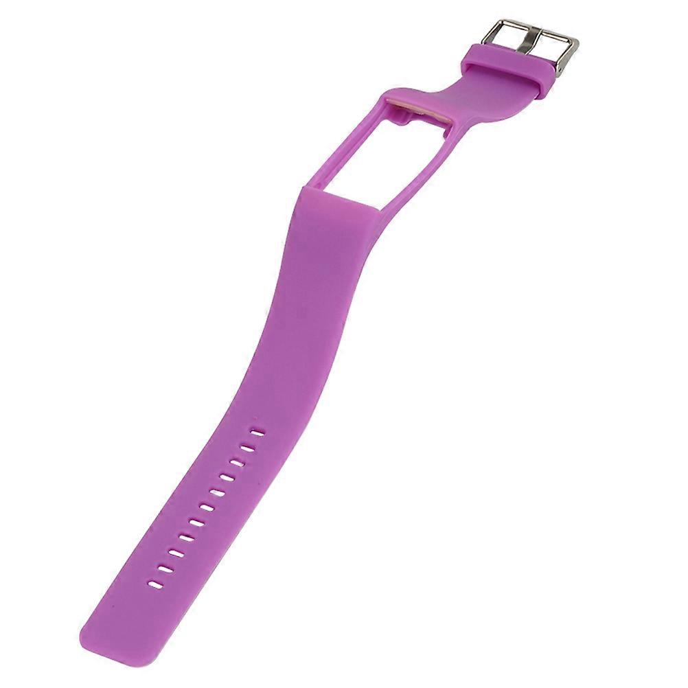 Purple Silicone Wristband for Watch Use Comfortable Adjustable Size Fashionable Design Fits
