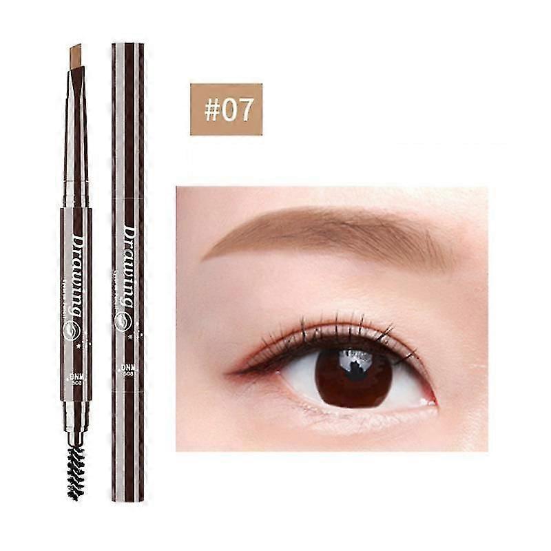 Double-Head Eyebrow Pencil with Brush, Waterproof, Smudge-Proof