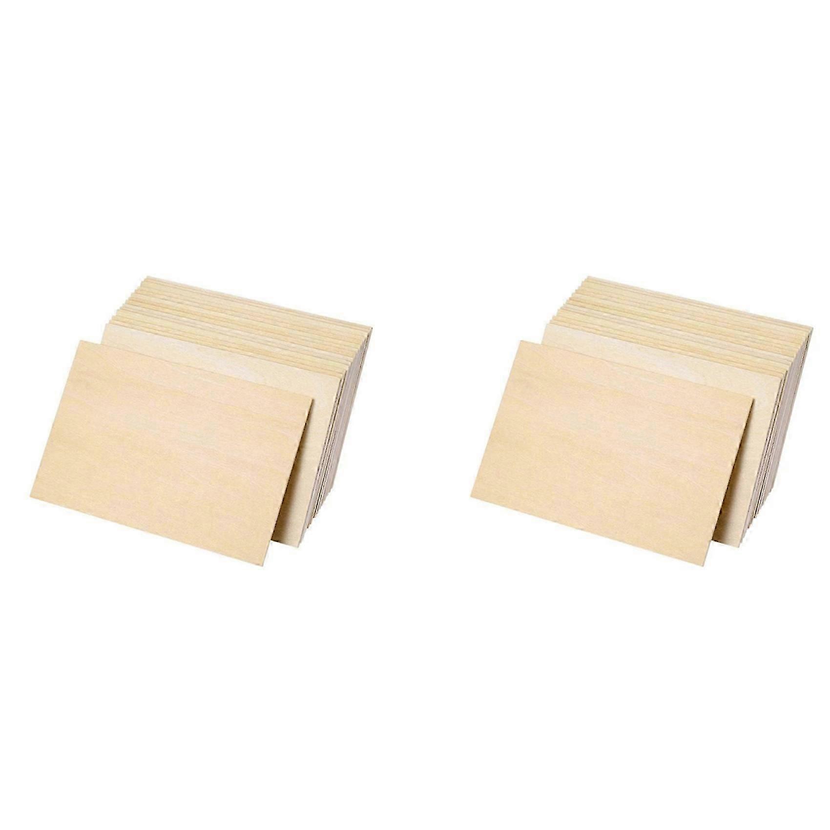 Basswood Craft Sheets Pack - 30 Precision-Cut Boards for DIY Modelling Projects
