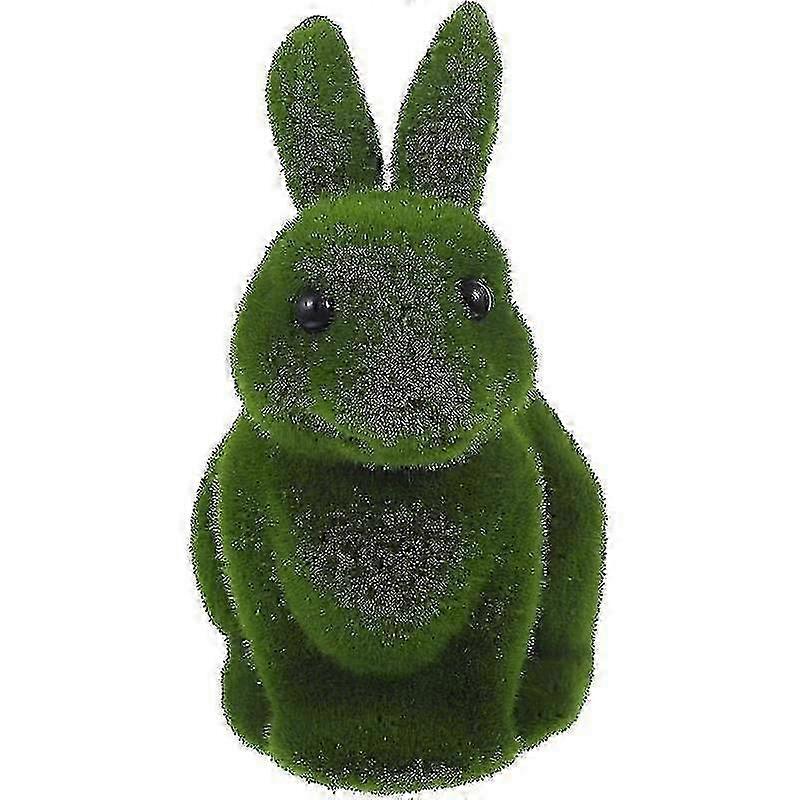 Easter Moss Bunny Party Bunny Moss Rabbit Easter Figurine Moss Rabbit Furry Flocked Bunny Easter Flocked Rabbit -random Pattern. 2025