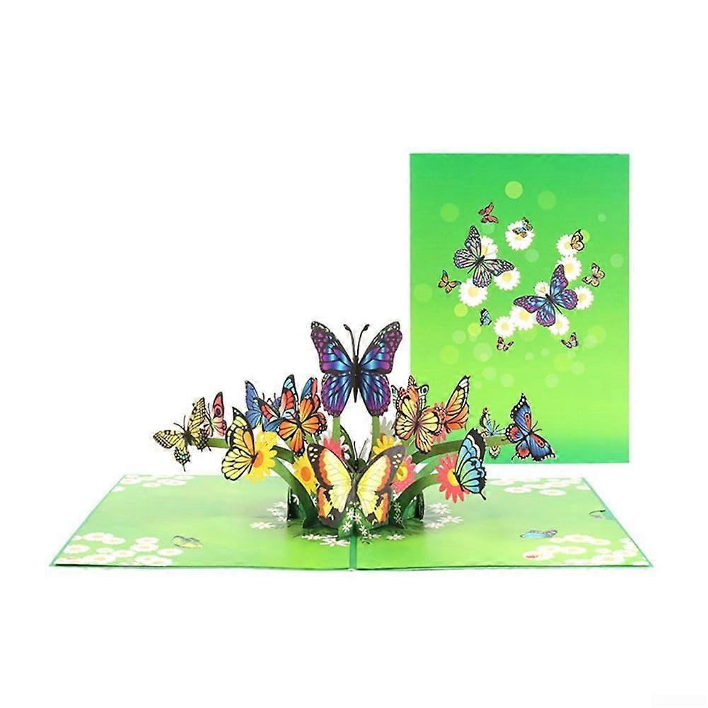 3D Pop-Up Greeting Card with Unique Butterfly Design - Memorable Wishes for Any Occasion