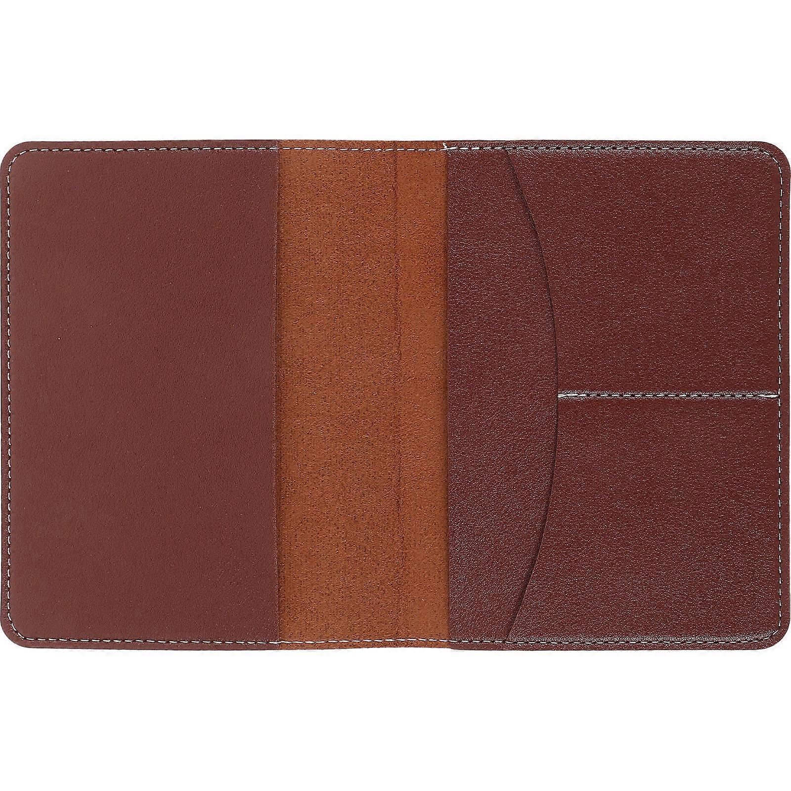 PU Lightweight Passport Holder for Travel – Compact Document Organizer for Men & Women, Simple Design, Portable Card Case for Travel Essentials