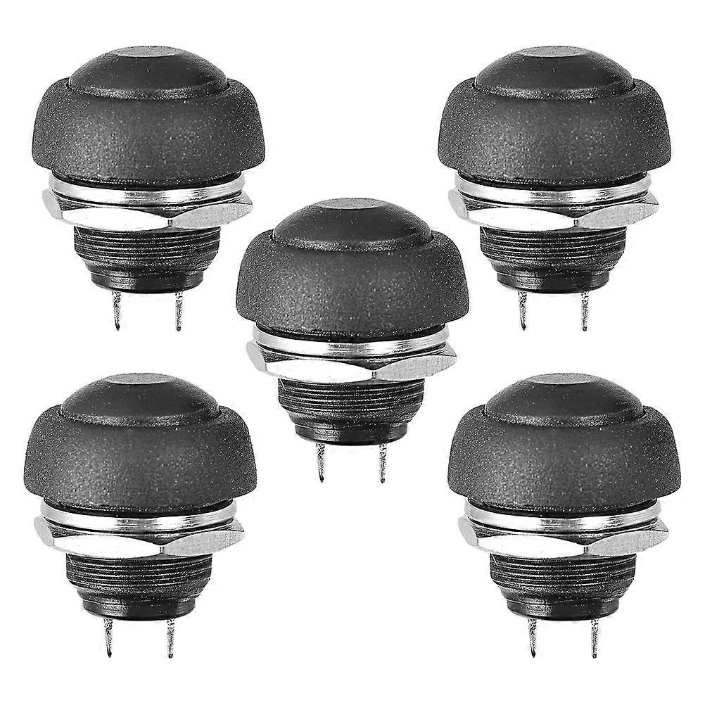 5pcs Latching Push Button Switch for Diy Projects