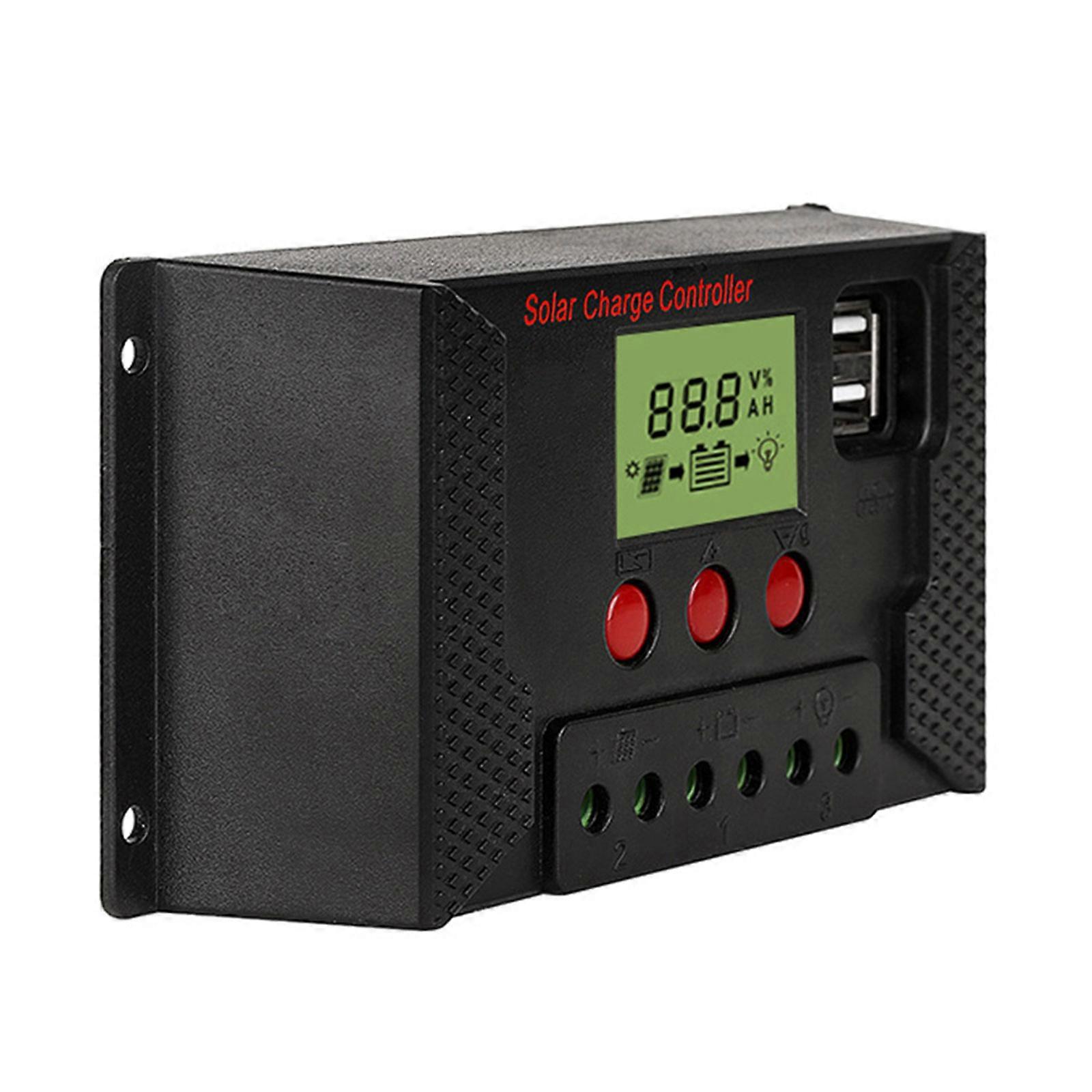 Solar Panel Regulator 1Pcs For Solar With Automatic Voltage Recognition 5.2X2.8X1.4In