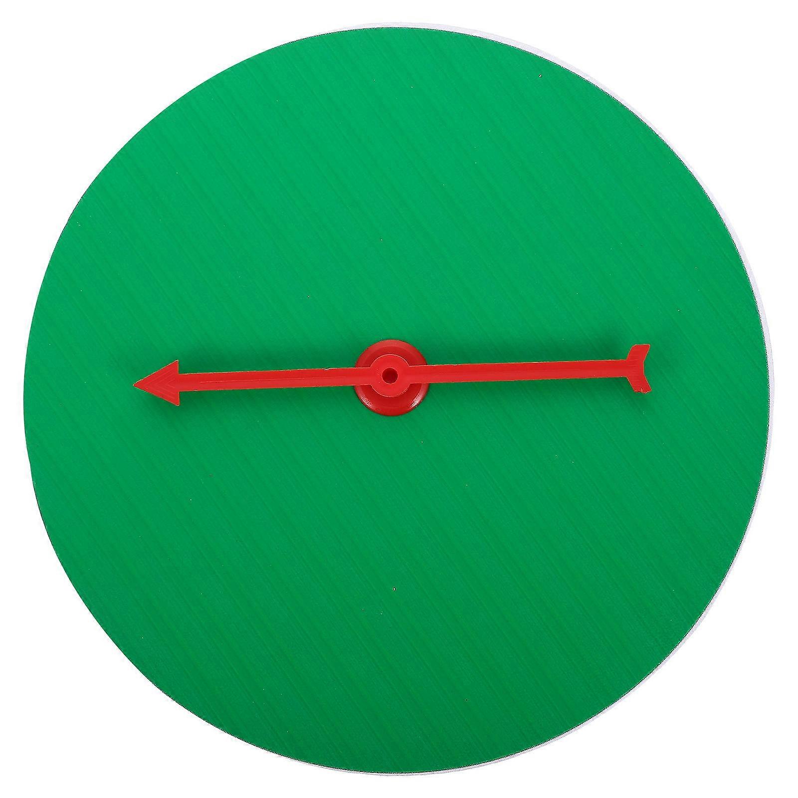 Creative Game Wheel for Party DIY Props Portable Plastic Green Rotating Board 7.87 Inches