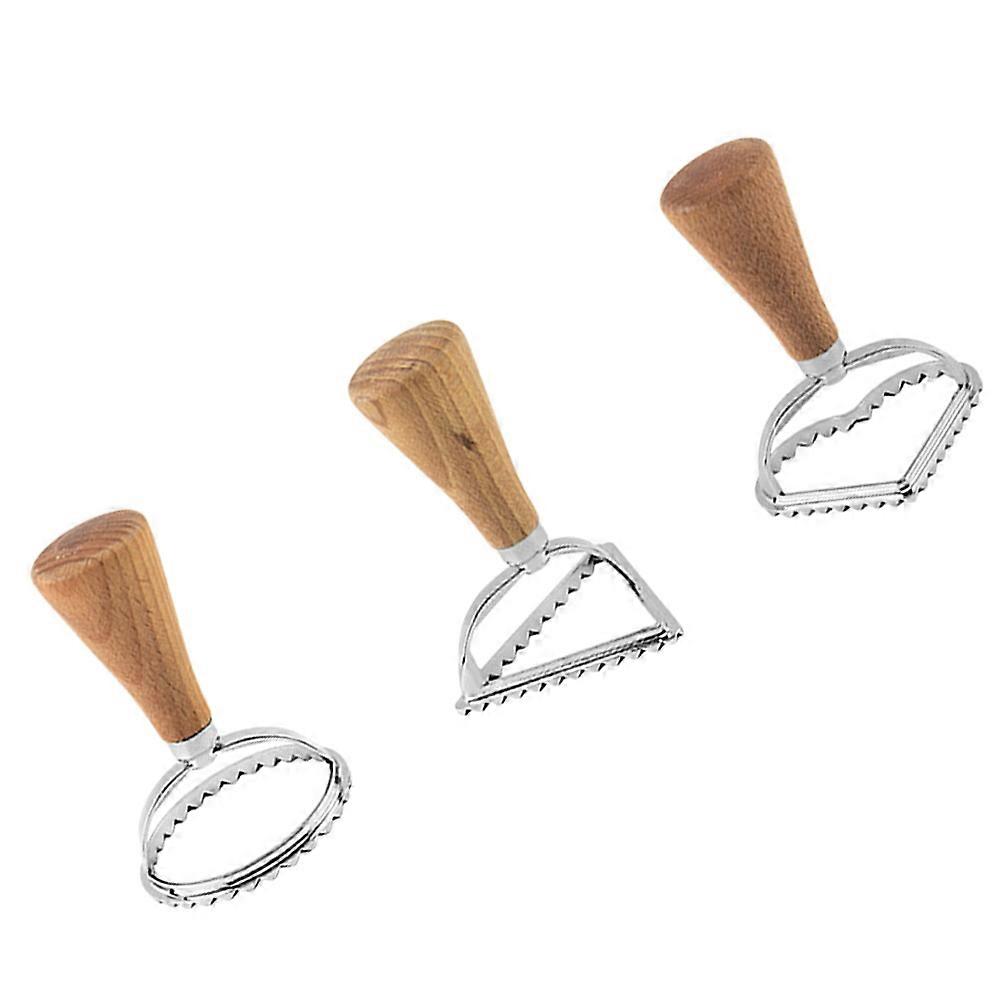 Stainless Steel Cookie Molds 3Pcs For Home Baking Shaped As Triangle Circle Heart 6.4X6.4X9.5Cm Assorted Color Baking Tool