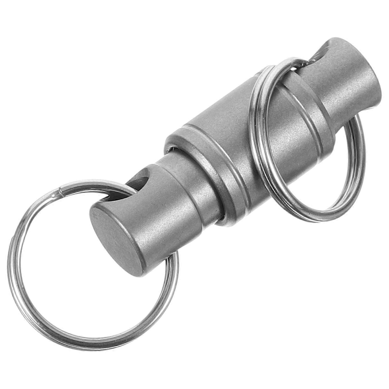 Durable Metal Double Ring Quick Release Keychain Tool for Outdoor, Car and Household Keys – Detachable Design Key Holder Accessory