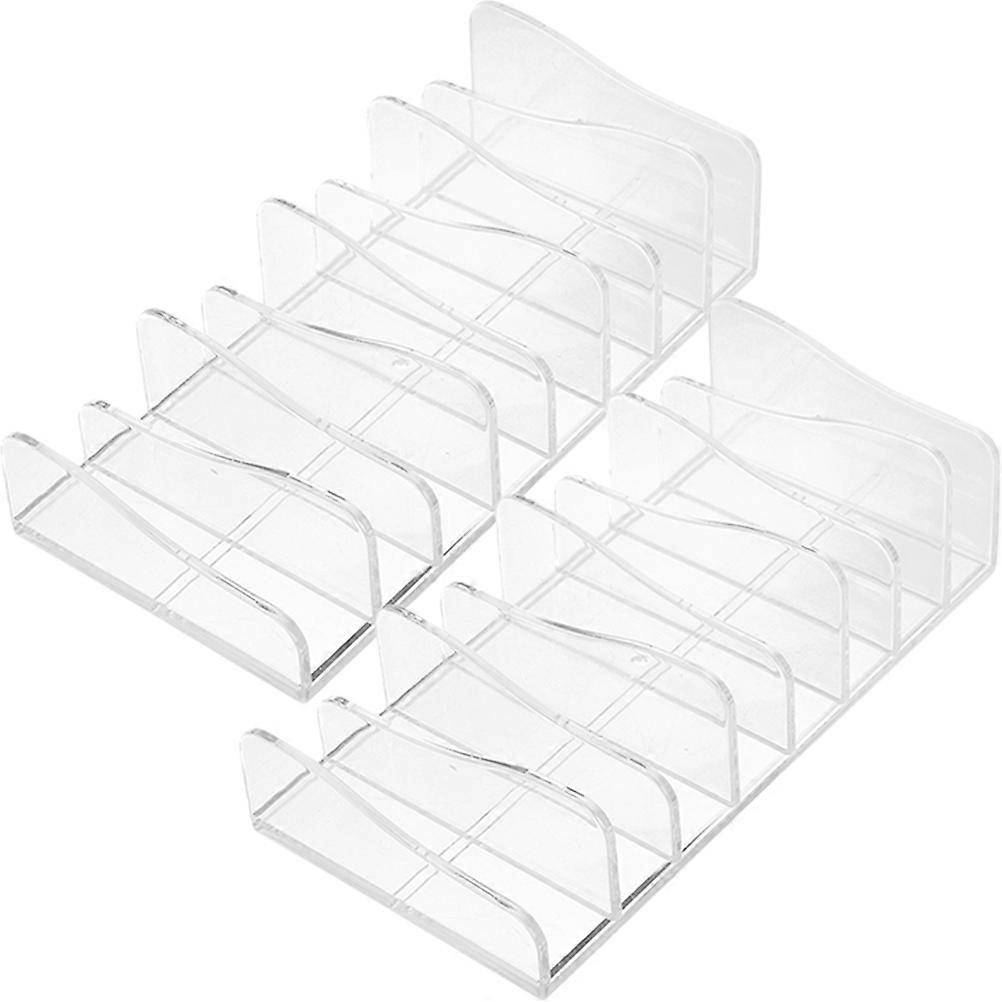 2pcs Eyeshadow Palette Organizer, Divided Cosmetic Storage Box for Makeup , Compact Space Saving Design for Dressing Table & Countertop