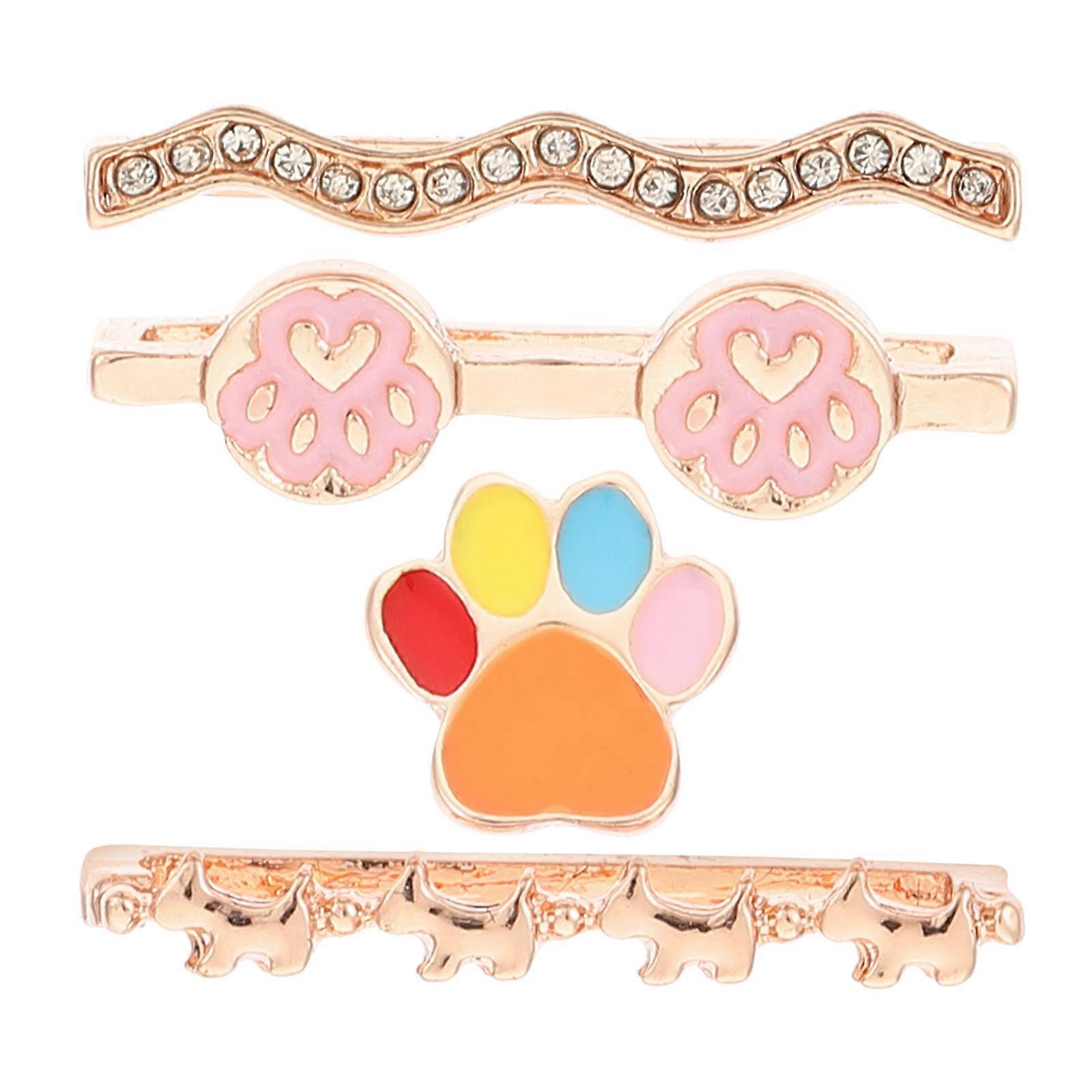 Here's a refined and professional product description based on your input:
**4PCS Watch Band Charms Decorative Ring Charms for Watchband **
Add