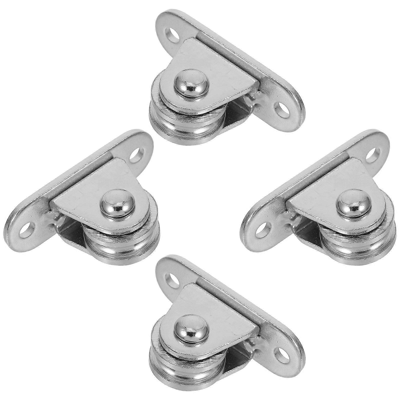 4pcs Heavy Duty Ceiling Pulley Wheels with Silent Ball Bearings for Cord Material Handling – Versatile Wall for Home & Commercial Use
