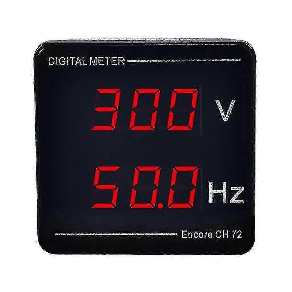 Voltage & Frequency Meter Digital Display 50-500v 10-99.9hz Quick Installation-Yvan