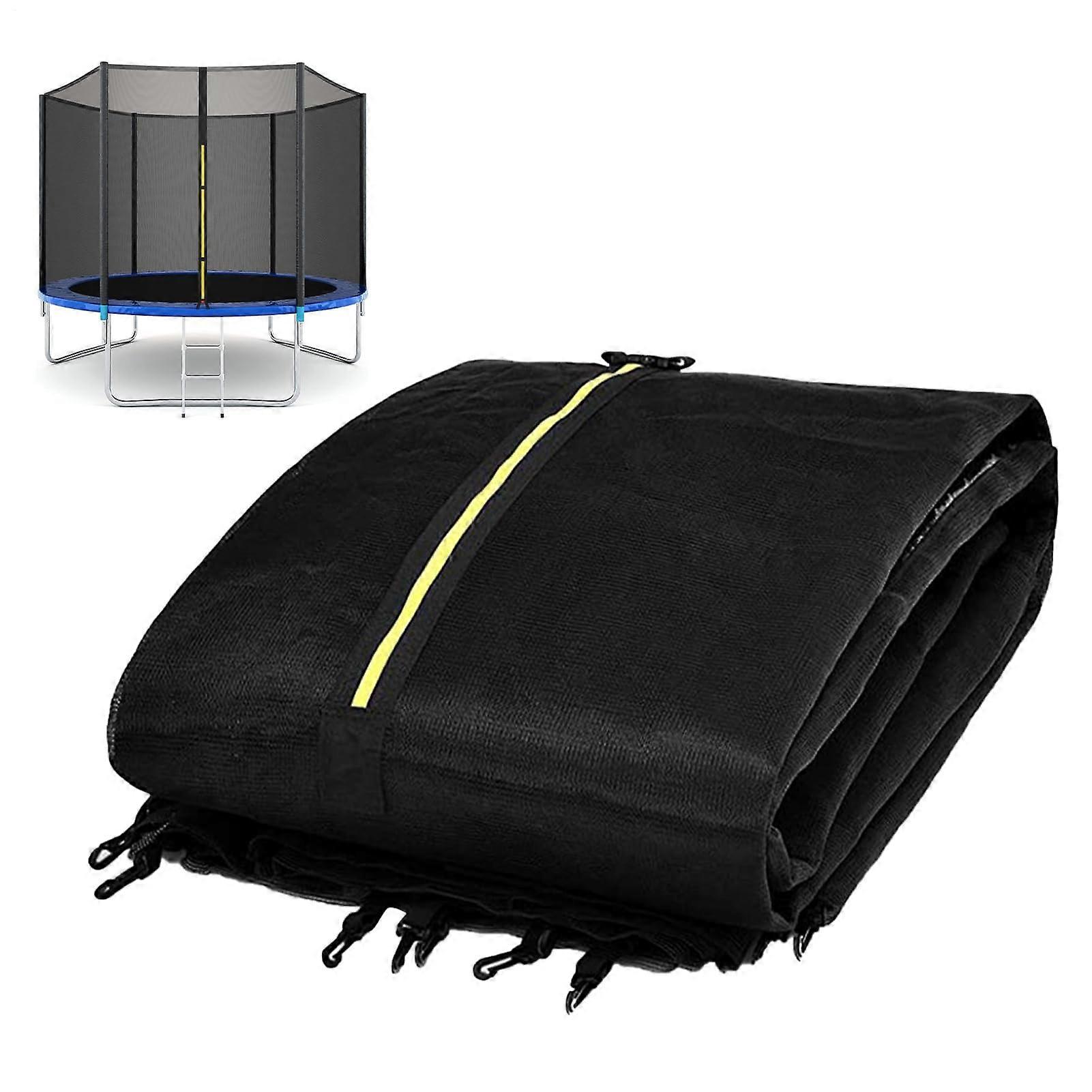 Trampoline Safety Net 183/244/306 Cm Replacement Net Round UV Resistant Garden Trampoline With Zip Buckles 6-Pole
