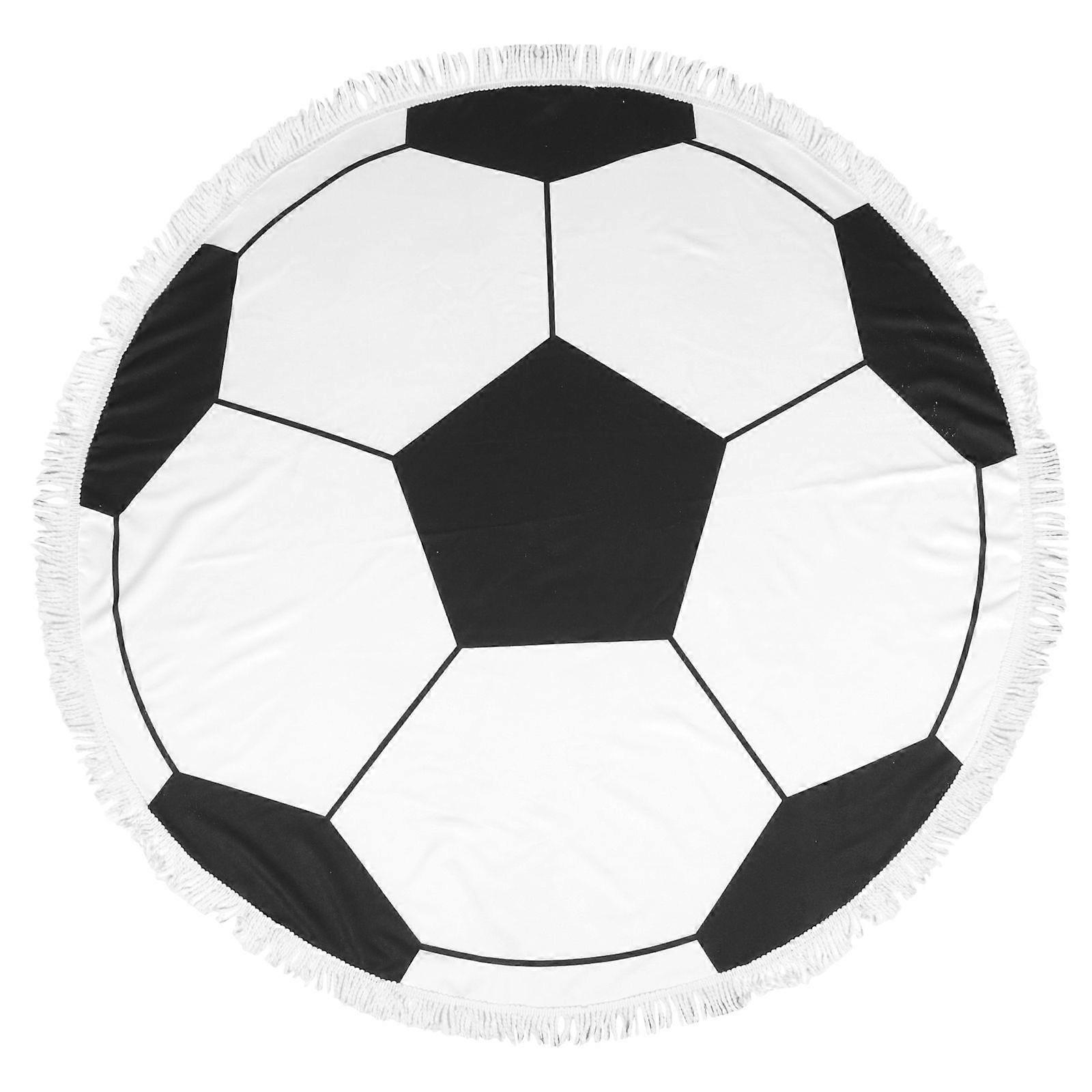 Microfiber Beach Towel Round Beach Towel Portable Beach Towel with Tassel Balls Pattern Beach Towel