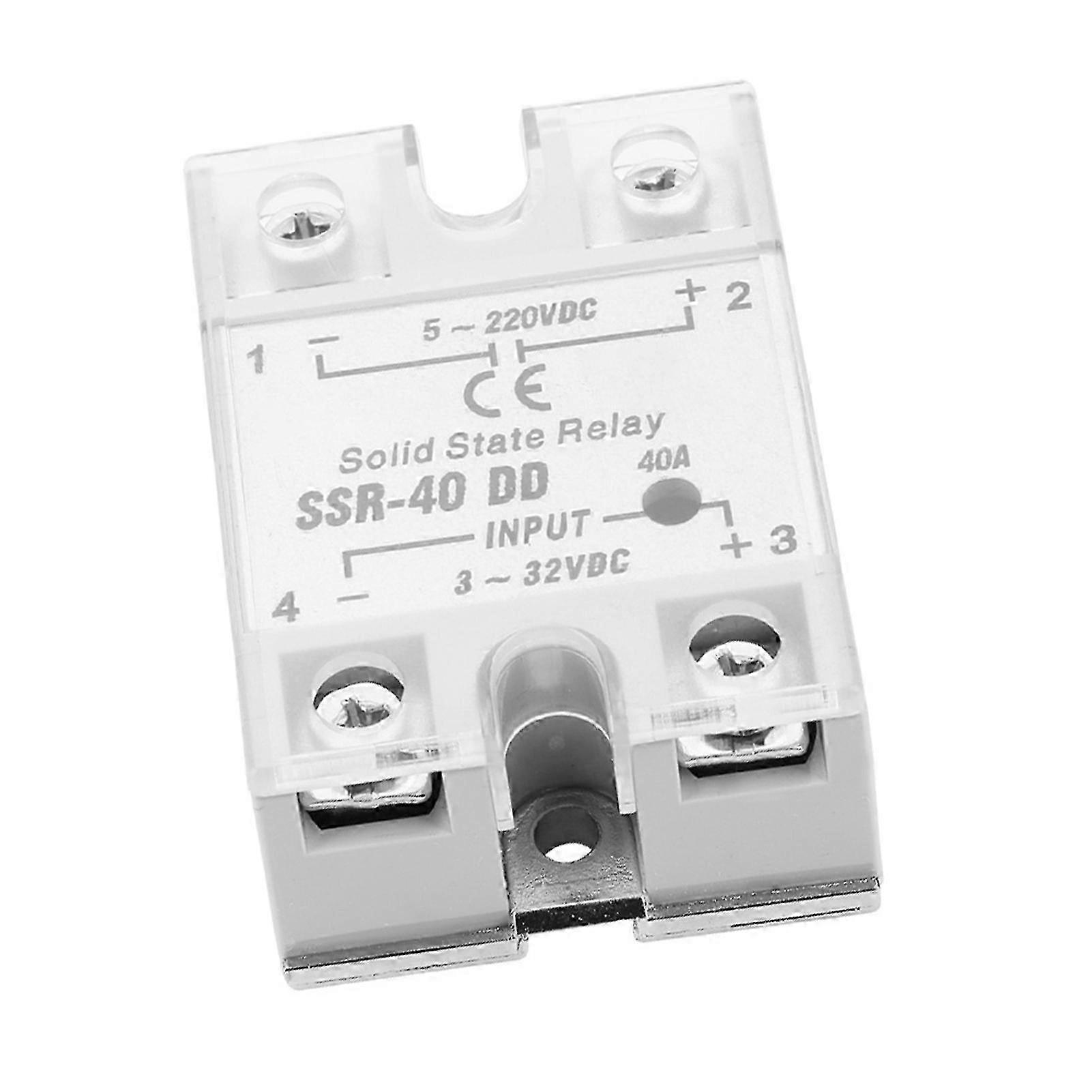 Solid State Relay 40A SSR-40 DD 5-220VDC for Automation Control Systems
