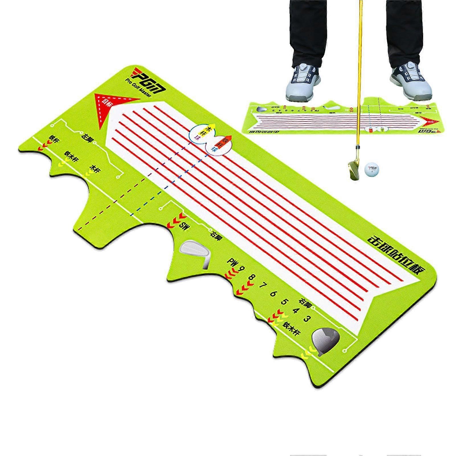 Portable Swing Practice Tools, Nonslip Foldable Golf Training Mat for Pros, Beginners