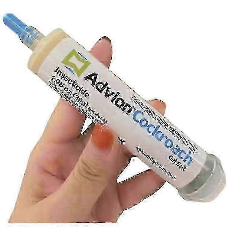2025 Advanced Cockroach Gel Bait Pest Killer With Plunger Tip Applicator Non Toxic Formula.