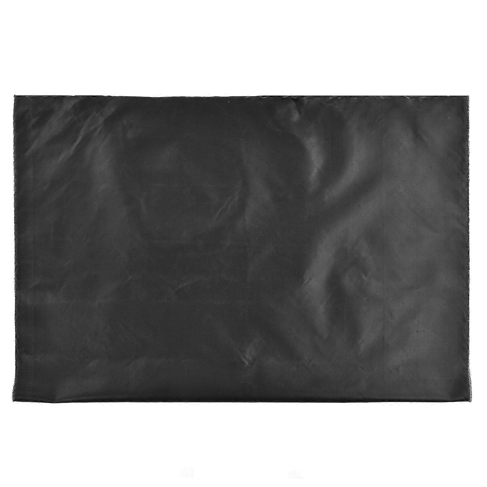 Fireproof BBQ Mat, Foldable, Reusable, Rectangular, Black, for Picnic and Camping
