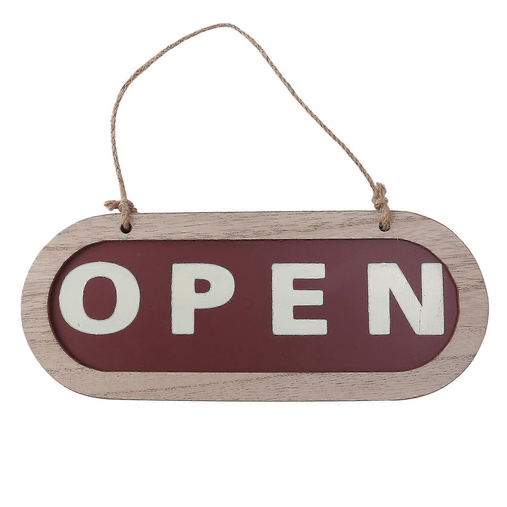 Double Sides Club Indoor Business Notice Bar Modern Wall Open Closed Decoration Hanging Sign Store Art