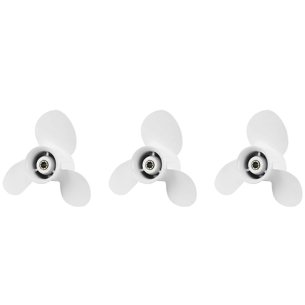3X Propeller 9 1/4X11 for Outboard Engines 9.9 F9.9 15HP F15C F15 F20 8 Tooth Spline RH 63V-45943-00