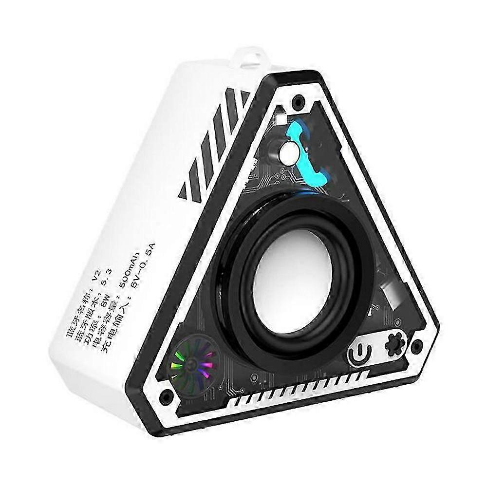Mini Portable Transparent Bluetooth Speaker Outdoor Powerful Loudspeaker Soundbar Wireless TWS Stereo Music Player with RGB Ligh