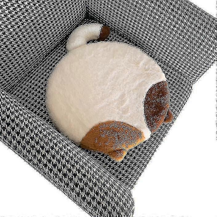 Faux Rabbit Fur Chair Pads Removable Washable Cushion Memory Foam C...