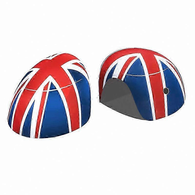 Red/Blue Flag Design Side Mirror Cover for Mini Cooper Hardtop F54 F55 Models